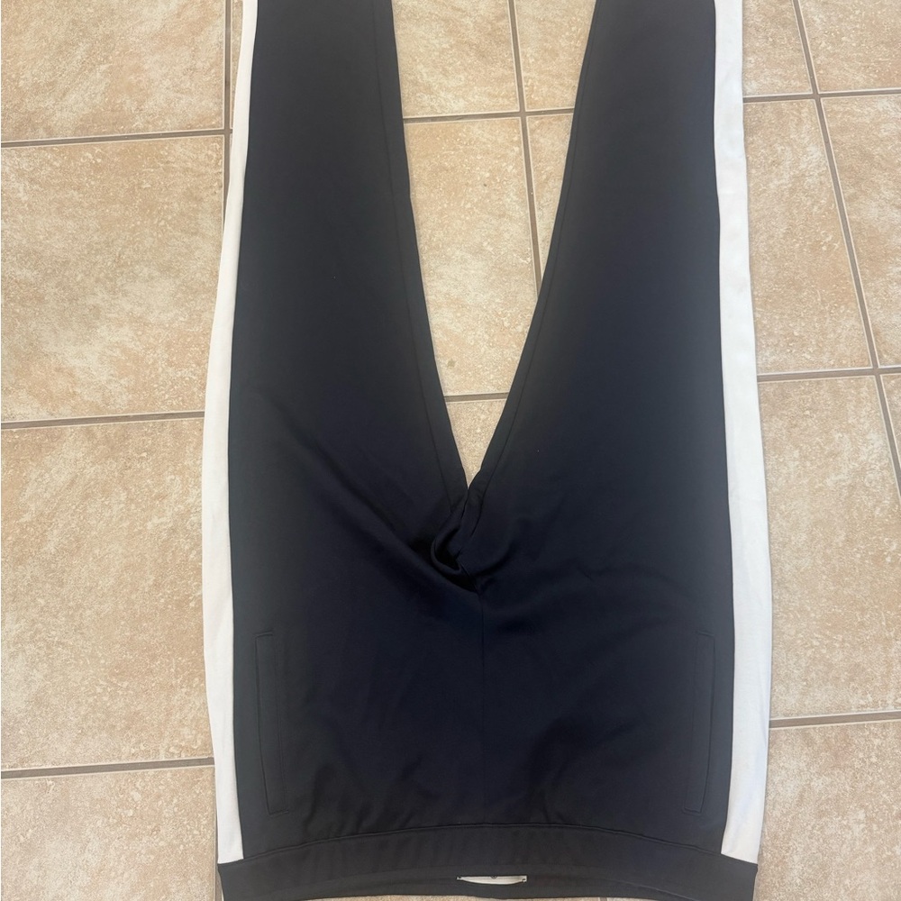 Tory Burch Navy and Snow Track Pants